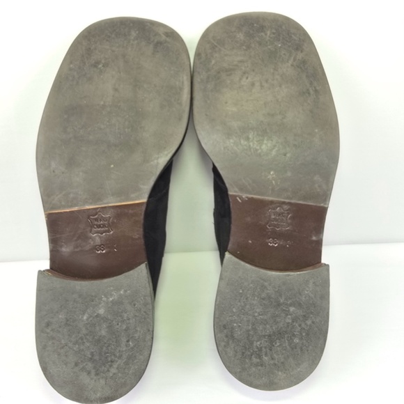 Goffredo Fantini Womens - EU 38 / US 7.5 Black Suede Ankle Boots Silver Buckle - Picture 13 of 13